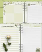 Arquivo Encadernação Caderno Escola de Pioneiros Floral Branco - Bicho Papel - Thumbnail 6