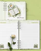 Arquivo Encadernação Caderno Escola de Pioneiros Floral Branco - Bicho Papel - Thumbnail 7