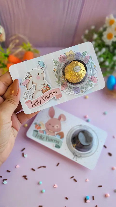 Arquivo Páscoa Card Blister - Ana Flor