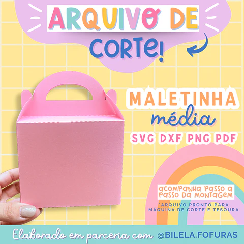 Arquivo de Corte Maletinha Média - Ilustracin