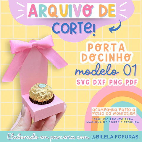 Arquivo de Corte Porta Docinho - Ilustracin