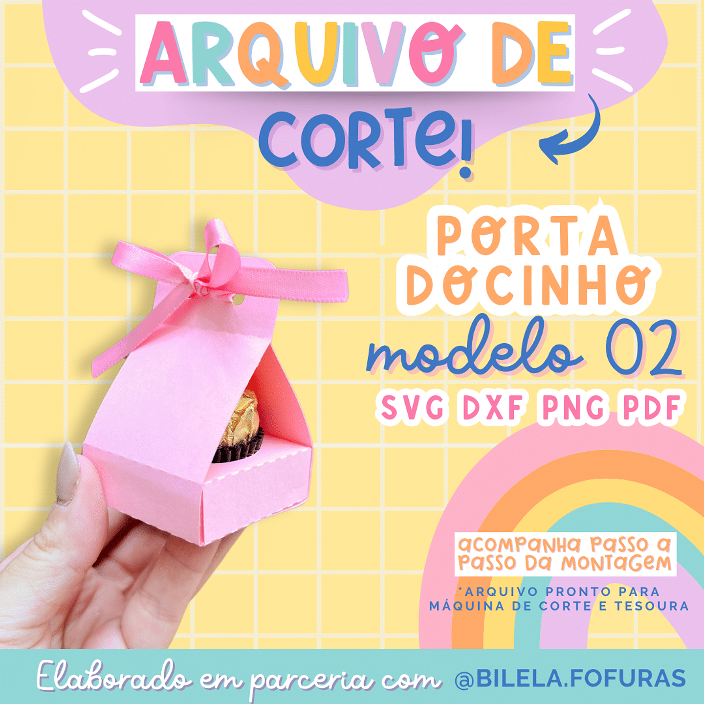 Arquivo de Corte Porta Docinho - Ilustracin 1