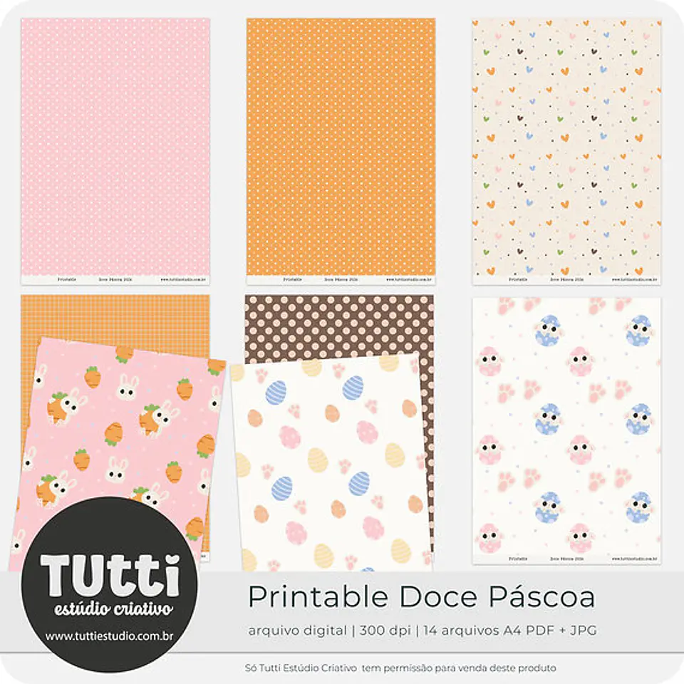 Kit Digital Doce Páscoa - TUTTI ESTUDIO 2