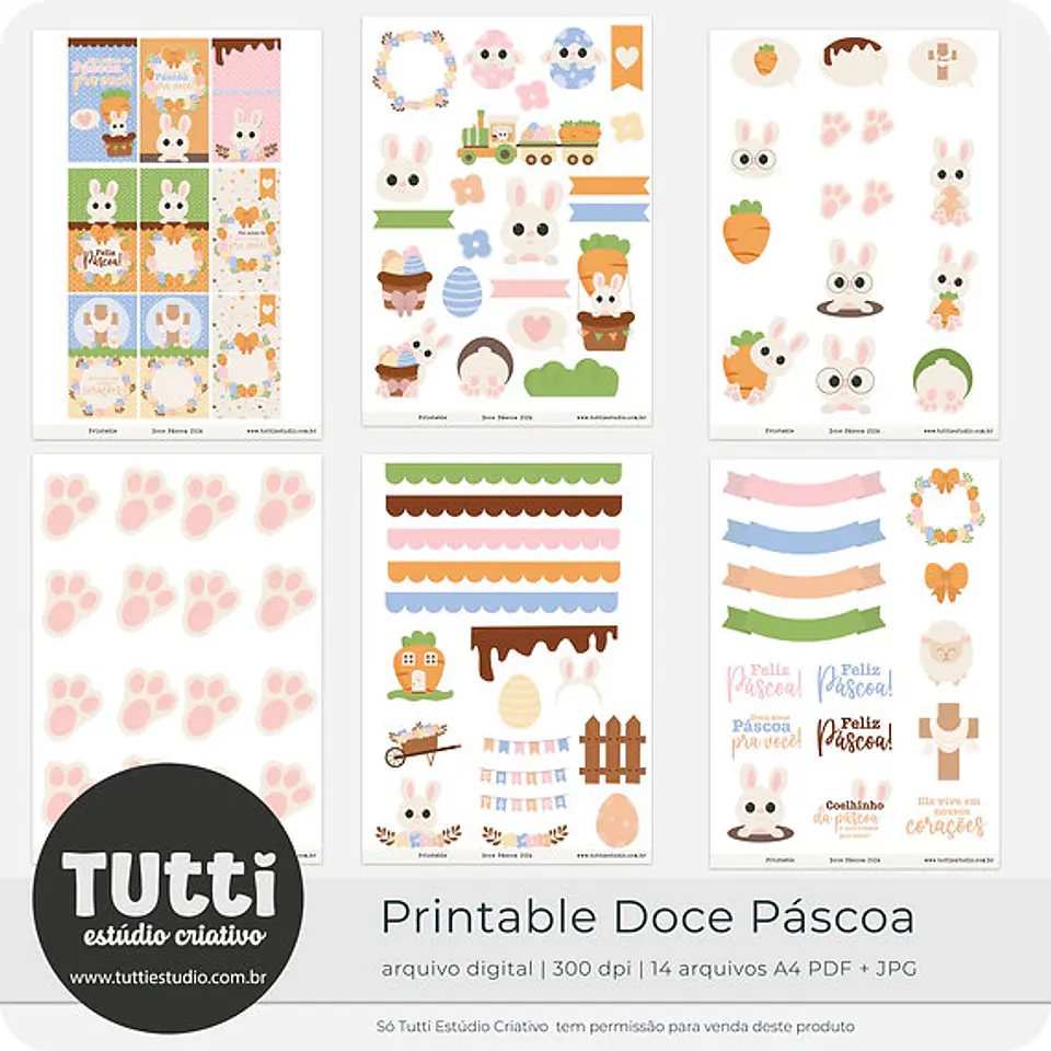 Kit Digital Doce Páscoa - TUTTI ESTUDIO 8