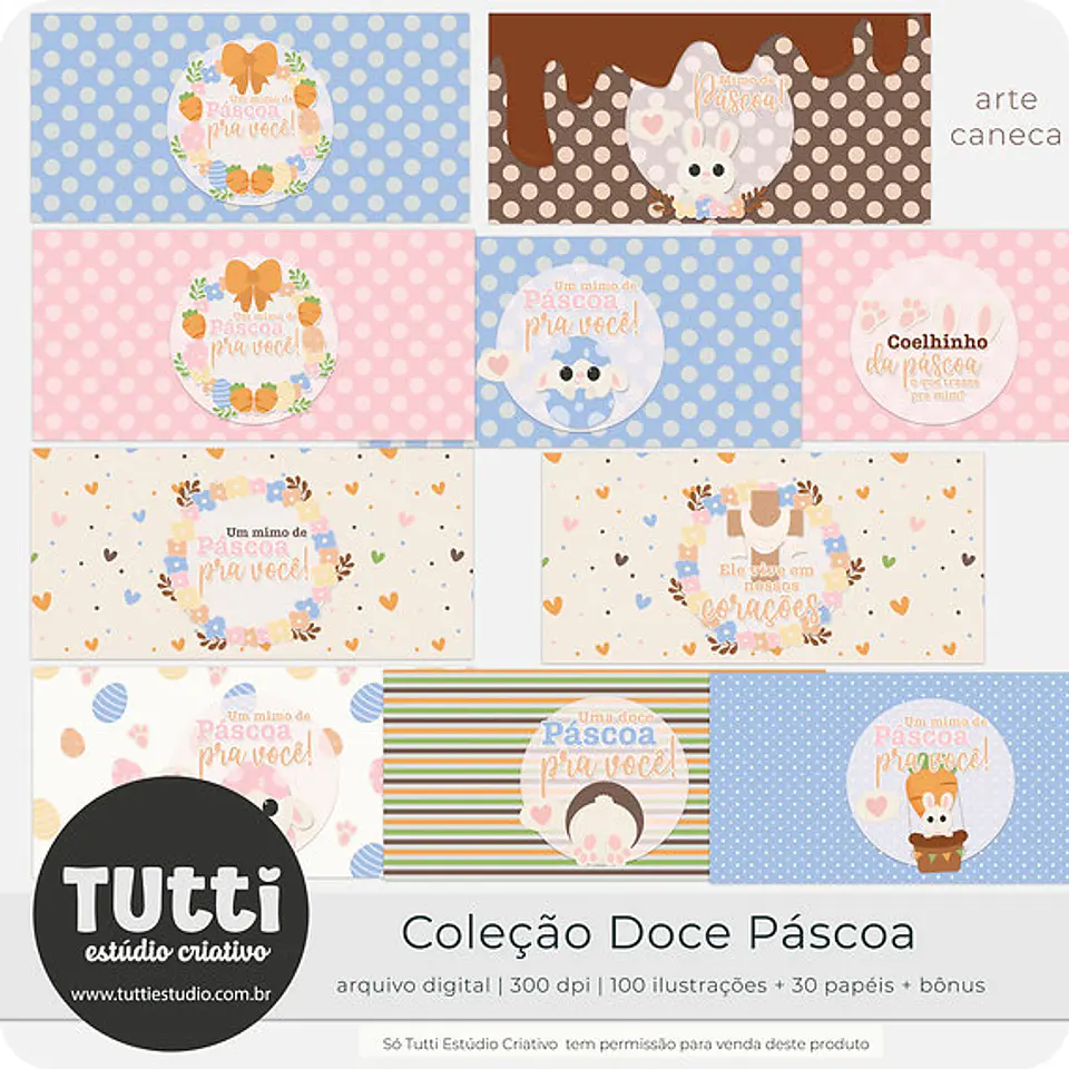 Kit Digital Doce Páscoa - TUTTI ESTUDIO 9