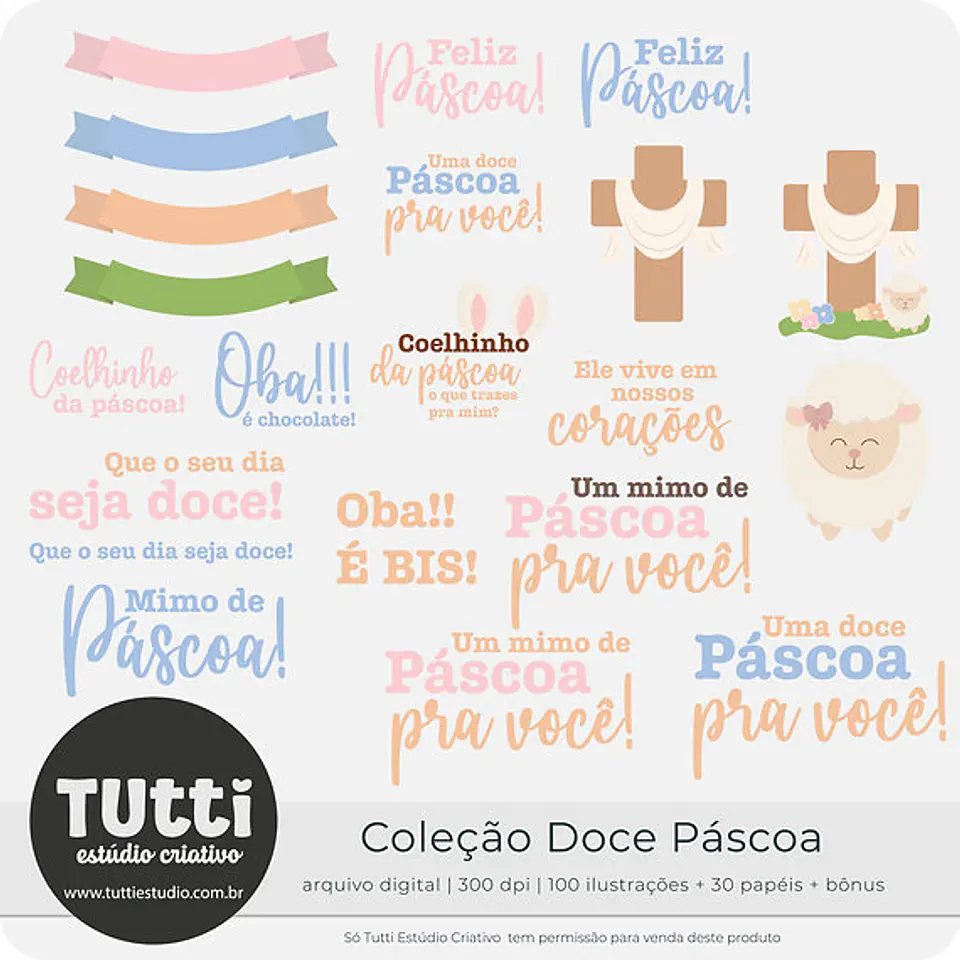 Kit Digital Doce Páscoa - TUTTI ESTUDIO 11