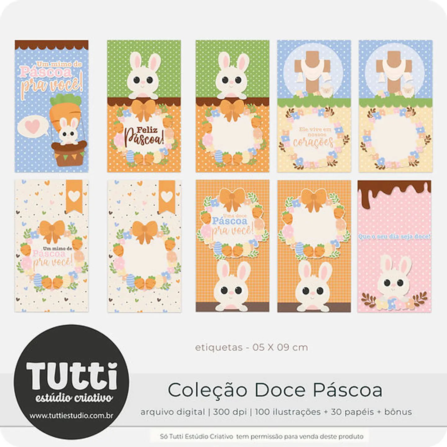 Kit Digital Doce Páscoa - TUTTI ESTUDIO 12