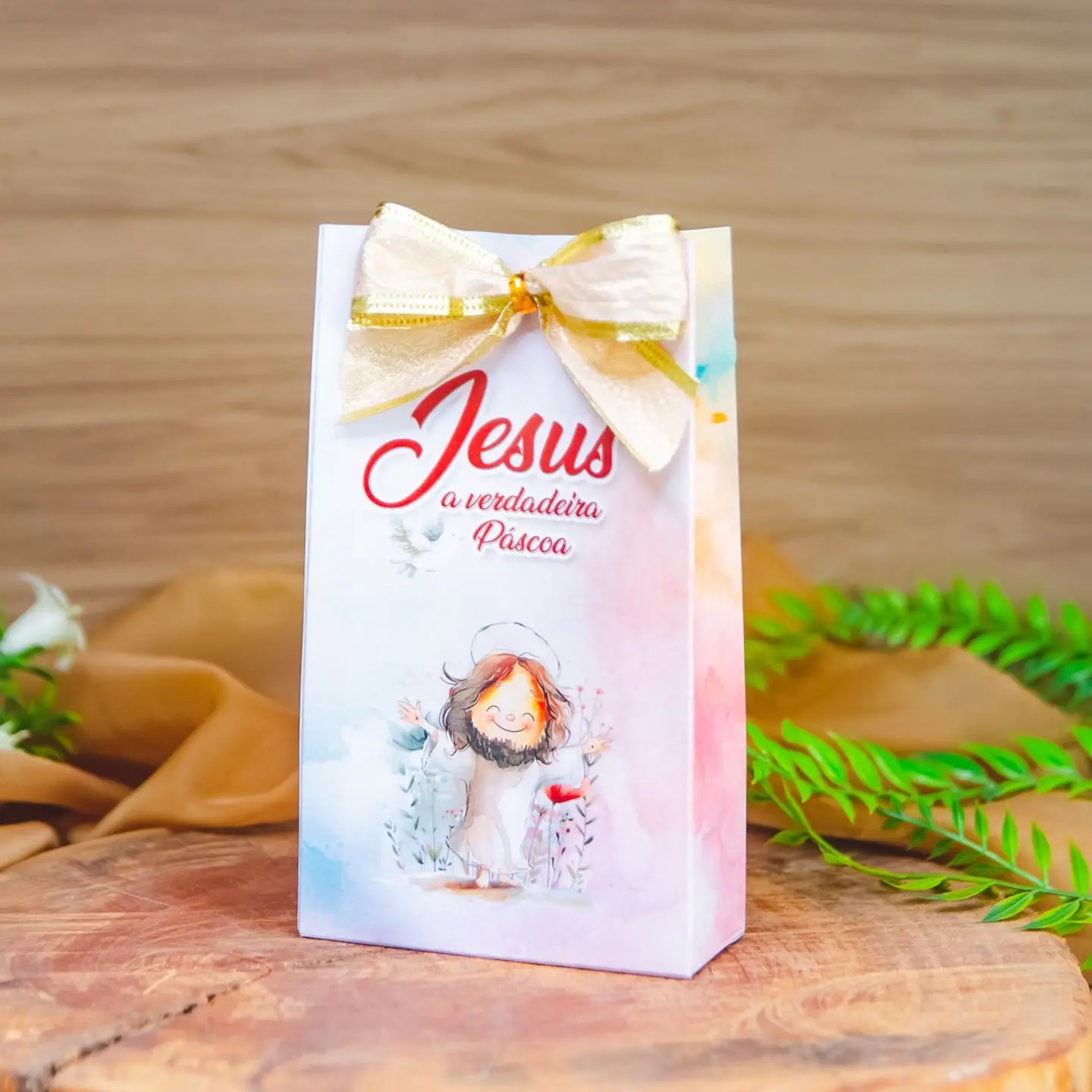 Arquivo Mini Sacolinha Páscoa Cristã - Vê Moraes e Amarantto 1