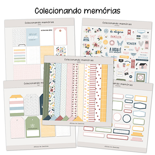 Kit Digital Combo Colecionando Memórias - Oficina da Claudinha