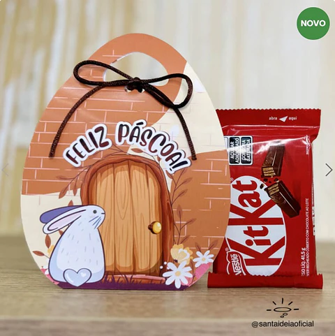 Arquivo Páscoa Porta Kit Kat Ovinho -  Santa Ideia