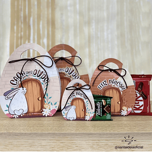 Arquivo kit Páscoa Caça aos Ovos, Porta mini Talento e Porta Kit Kat -  Santa Ideia