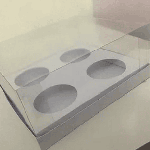 Arquivo de Corte Caixa Para 4 Cupcake