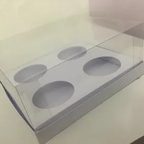 Arquivo de Corte Caixa Para 4 Cupcake