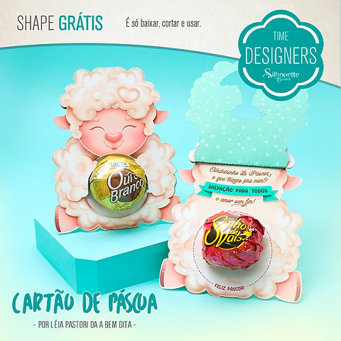 Arquivo de Corte Ovelha com Bombom 