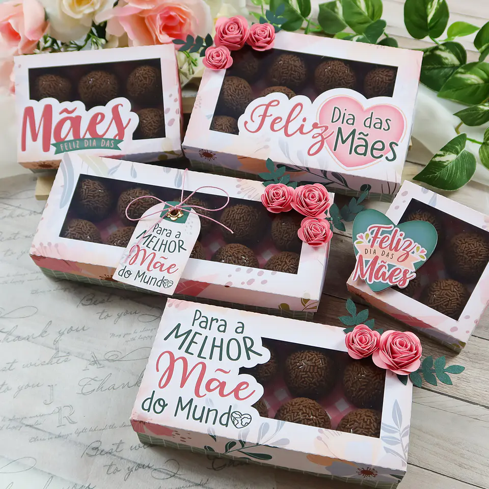 Arquivo de Corte Dia das Mães Kit 1 - Chuvinha de Papel 1