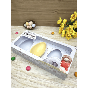 Arquivo de corte caixa 3 mini ovos 50 gr páscoa