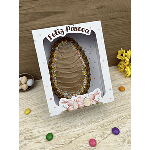 Arquivo de corte caixa ovo de colher 250 gr páscoa