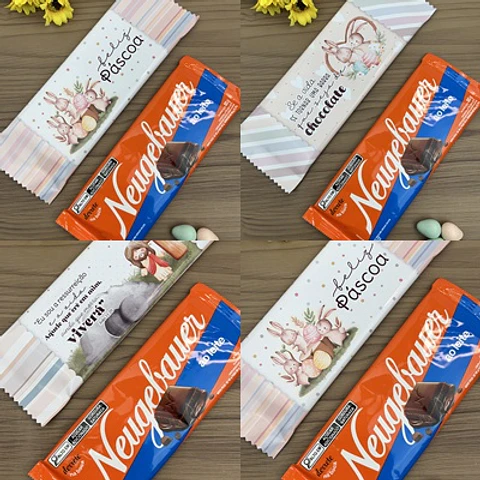 Arquivo de corte embalagem barra de chocolate páscoa
