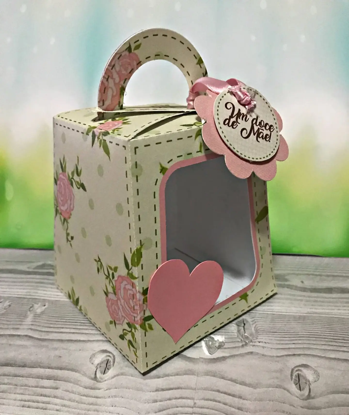 Arquivo de corte caixa bolo no pote dia das mães 1