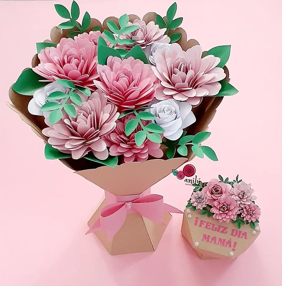 Arquivo de Corte Buque de Flores Dia das Mães 1