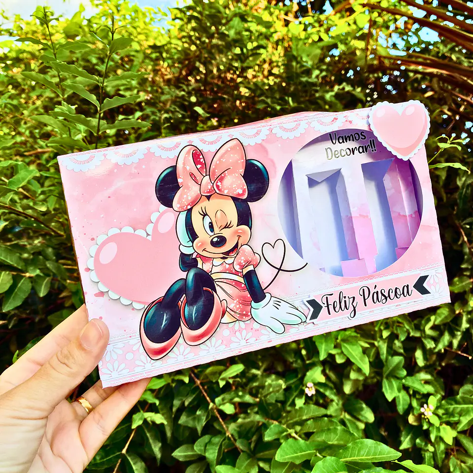 Arquivo Mini Confeiteiro Minnie Rosa 1