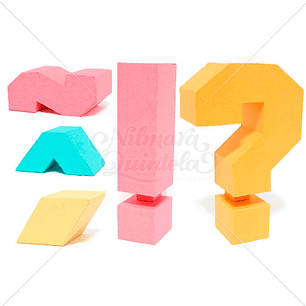 Arquivo de Corte Acentos e Sinais Quadrados 3D