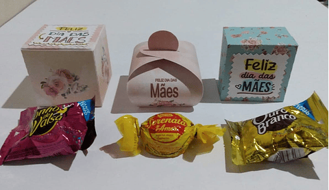 Arquivo de Corte Caixa Bombom Dia das Mães
