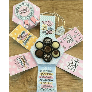 Arquivo de Corte Caixa Explosão Dia das Mães