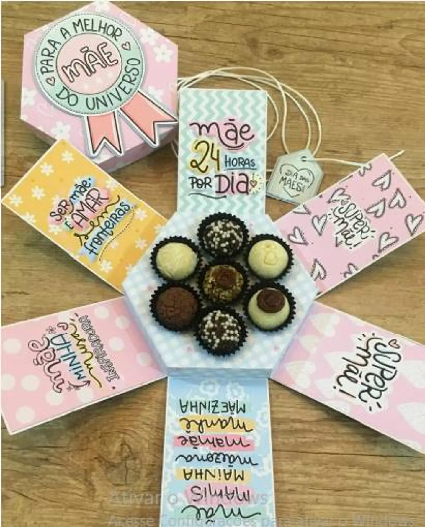 Arquivo de Corte Caixa Explosão Dia das Mães 1