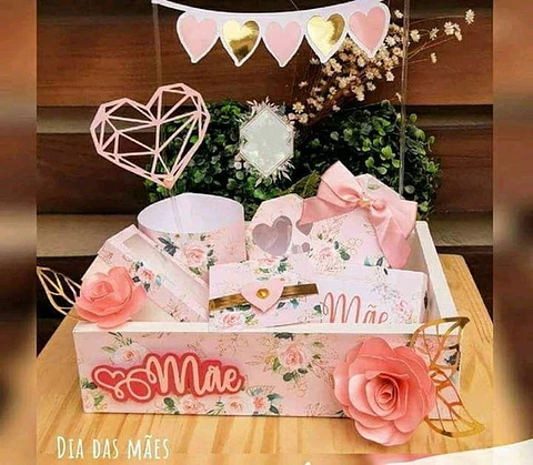 Arquivo de Corte Cesta Dia das Mães