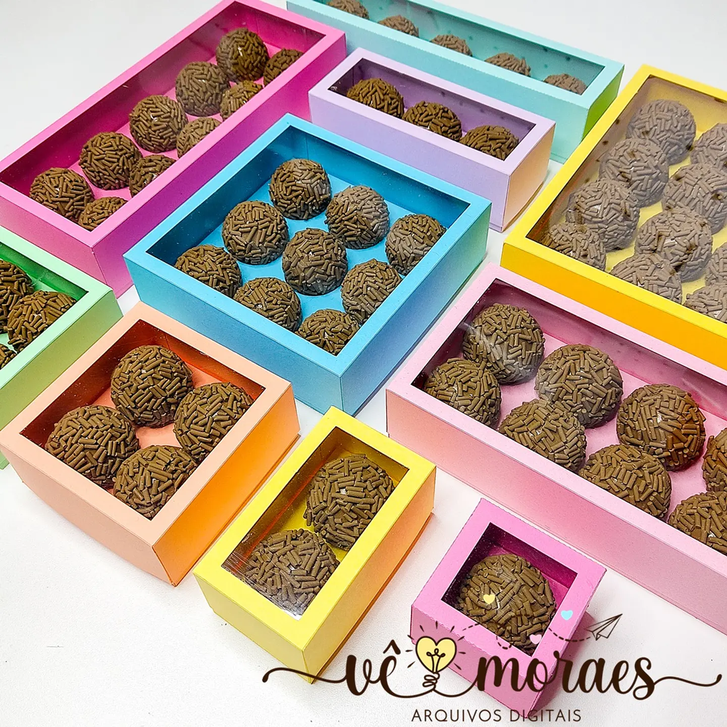 Arquivo Combo Molde Caixas Doces - Vê Moraes 1