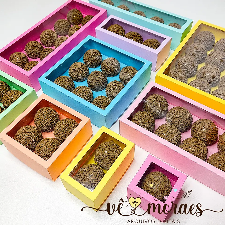 Arquivo Combo Molde Caixas Doces - Vê Moraes 1