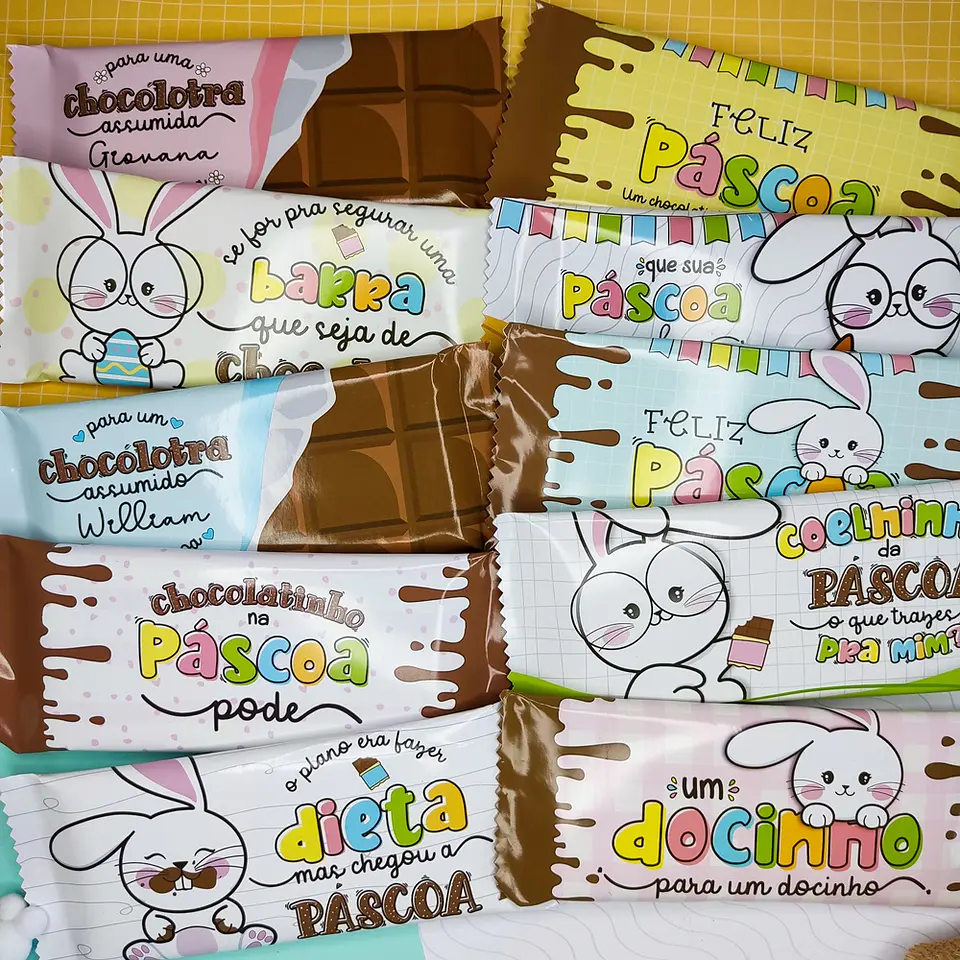 Arquivo Páscoa Rótulo Barra de Chocolate - Vê Moraes 1