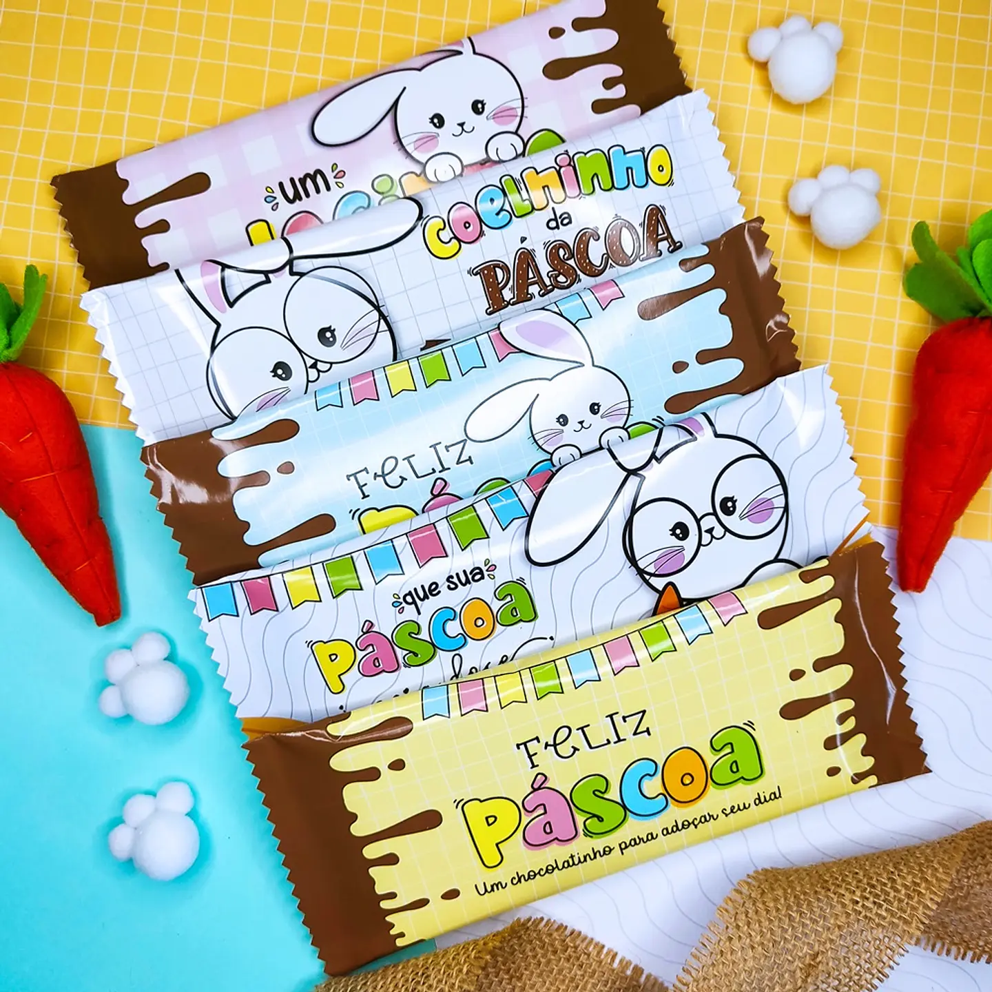 Arquivo Páscoa Rótulo Barra de Chocolate - Vê Moraes 5