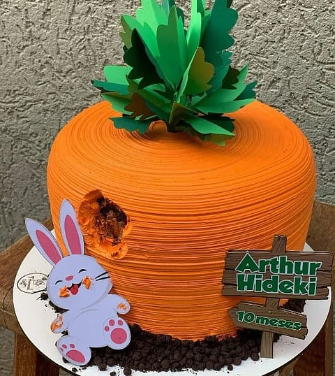  Arquivo Topo de Bolo Páscoa Cenoura - EM CAMADAS