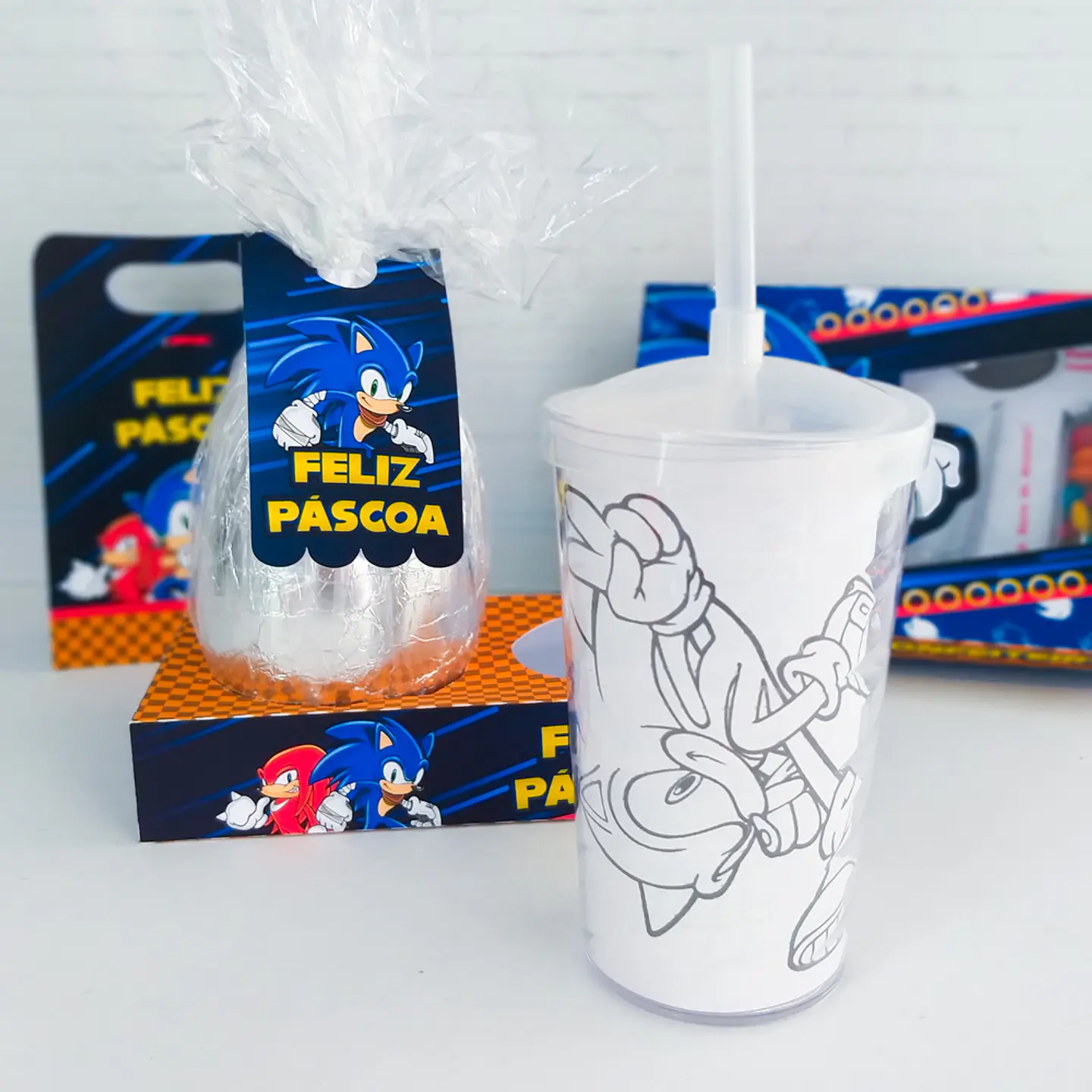 Arquivo Páscoa Kit Sonic - Chuvinha de Papel 7