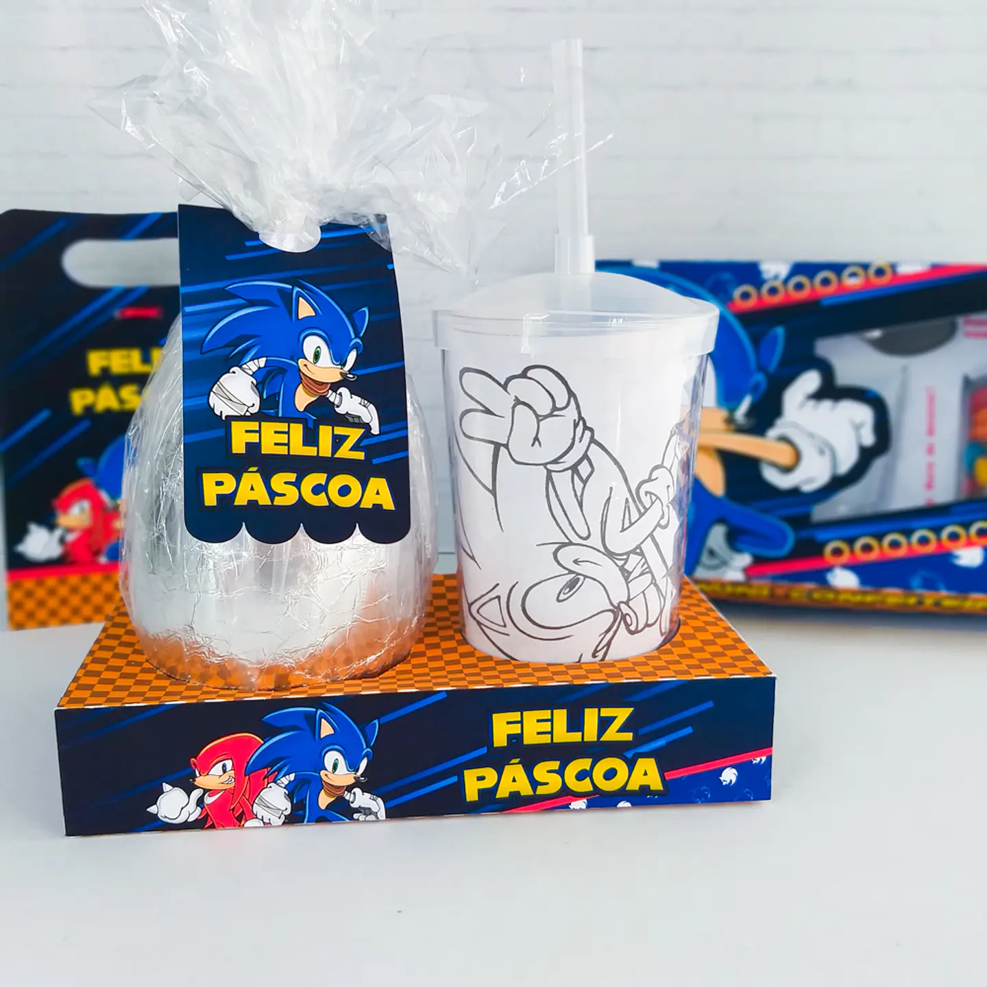 Arquivo Páscoa Kit Sonic - Chuvinha de Papel 8