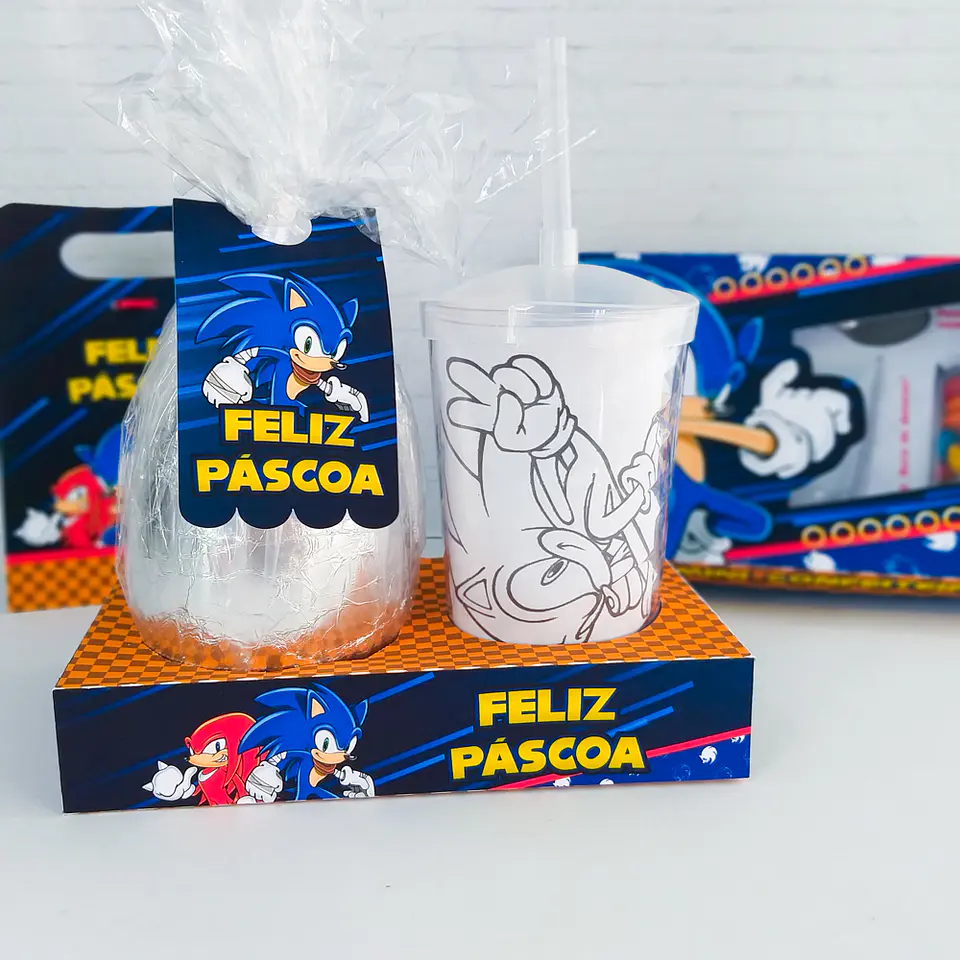 Arquivo Páscoa Kit Sonic - Chuvinha de Papel 8