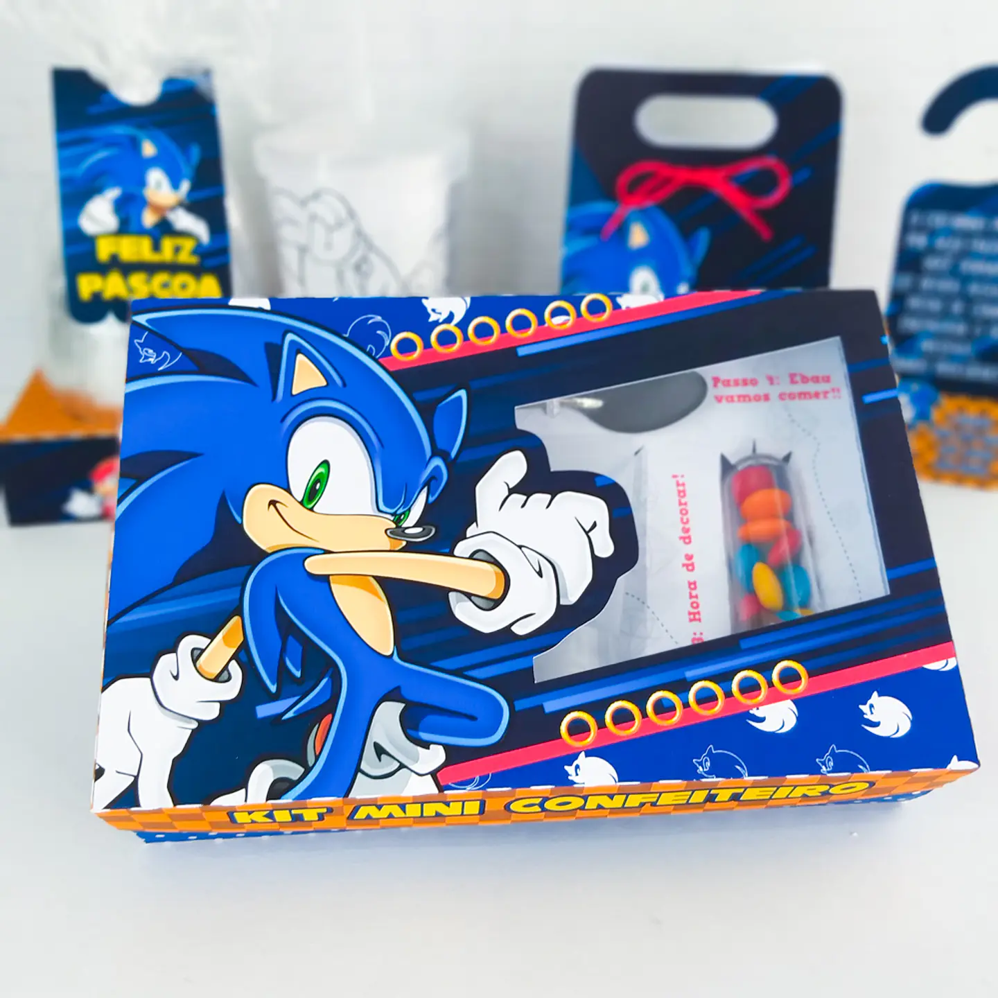 Arquivo Páscoa Kit Sonic - Chuvinha de Papel 13
