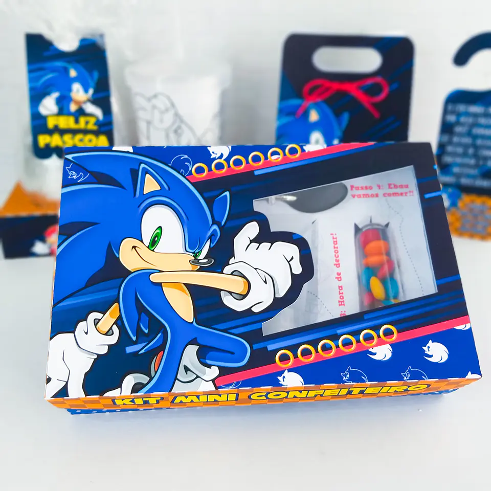 Arquivo Páscoa Kit Sonic - Chuvinha de Papel 13