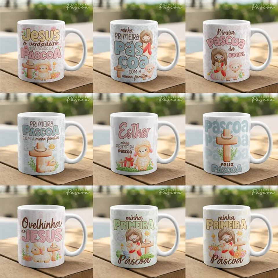 Arquivo Caneca Páscoa Infantil 1