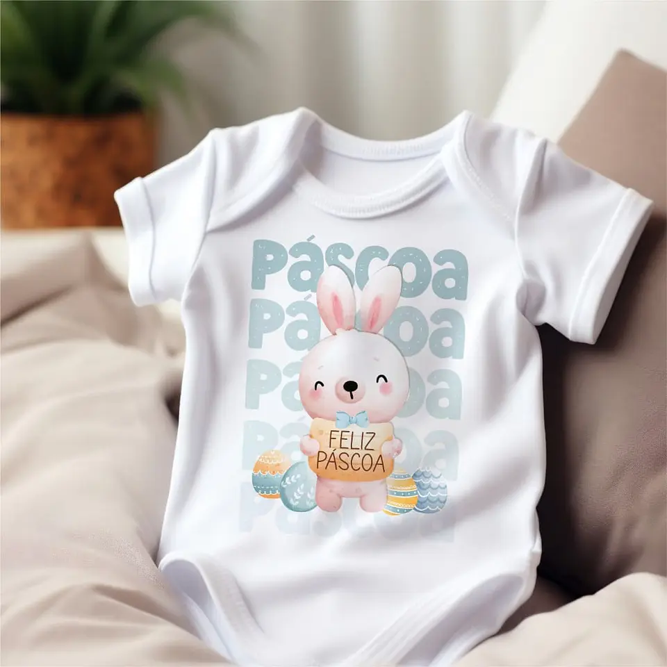 Arquivo Sublimação Body Infantil Páscoa 12