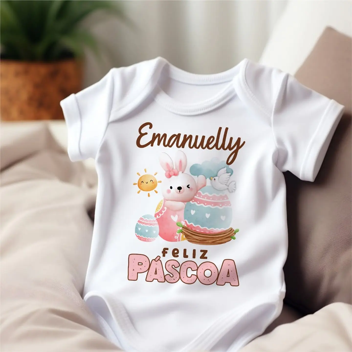 Arquivo Sublimação Body Infantil Páscoa 17