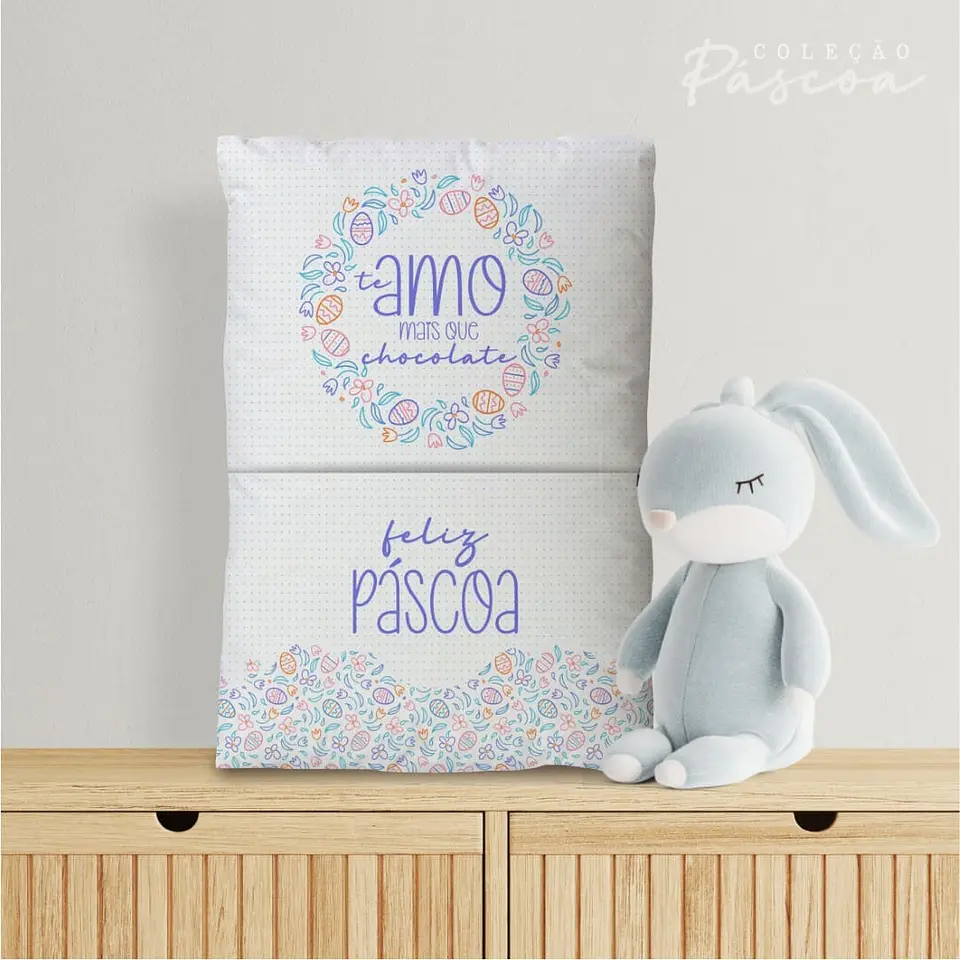 Arquivo Sublimação Almofada Páscoa 6