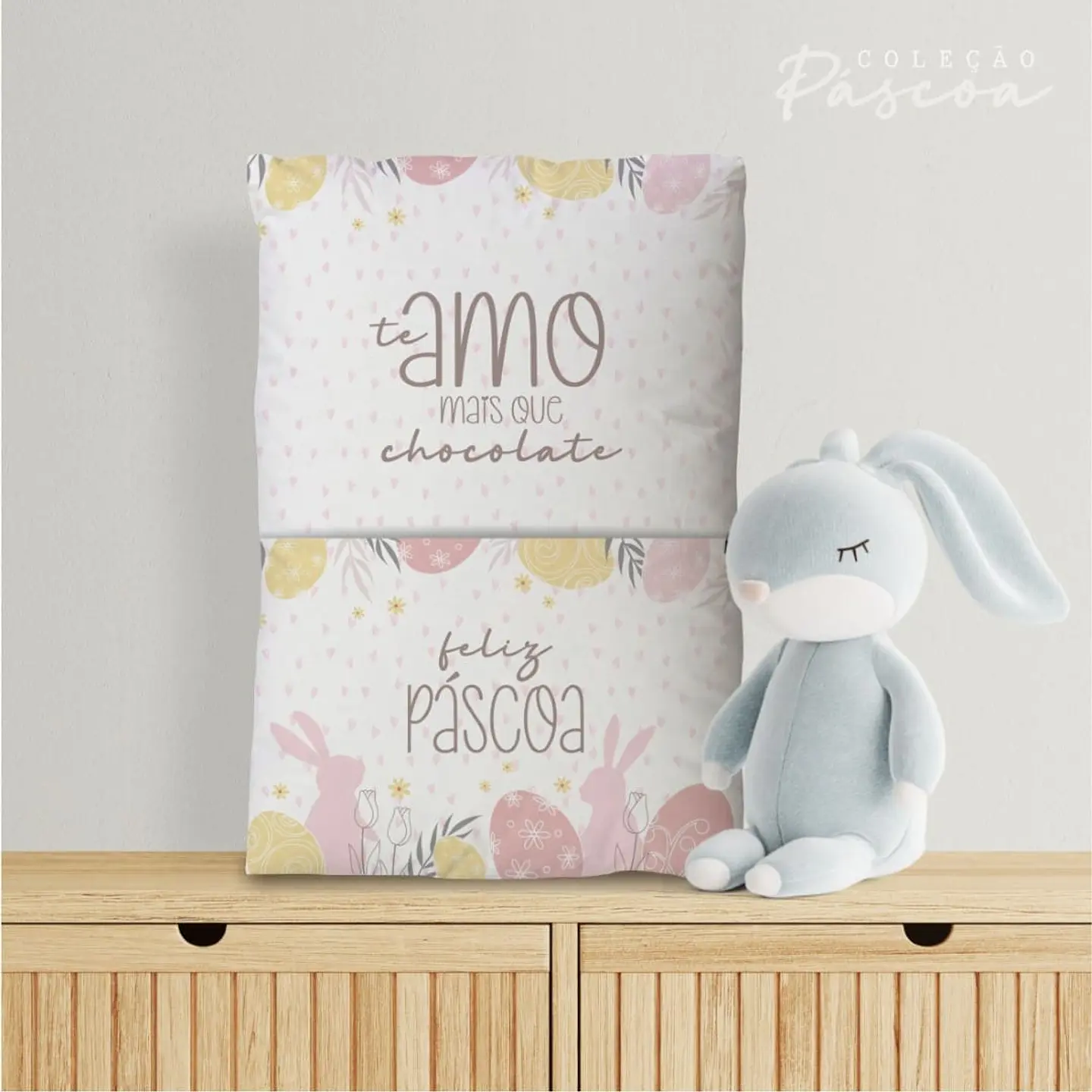 Arquivo Sublimação Almofada Páscoa 17