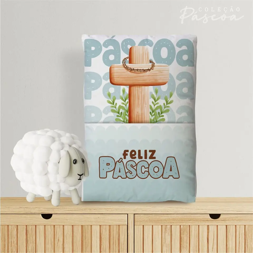 Arquivo Sublimação Almofada Páscoa 4