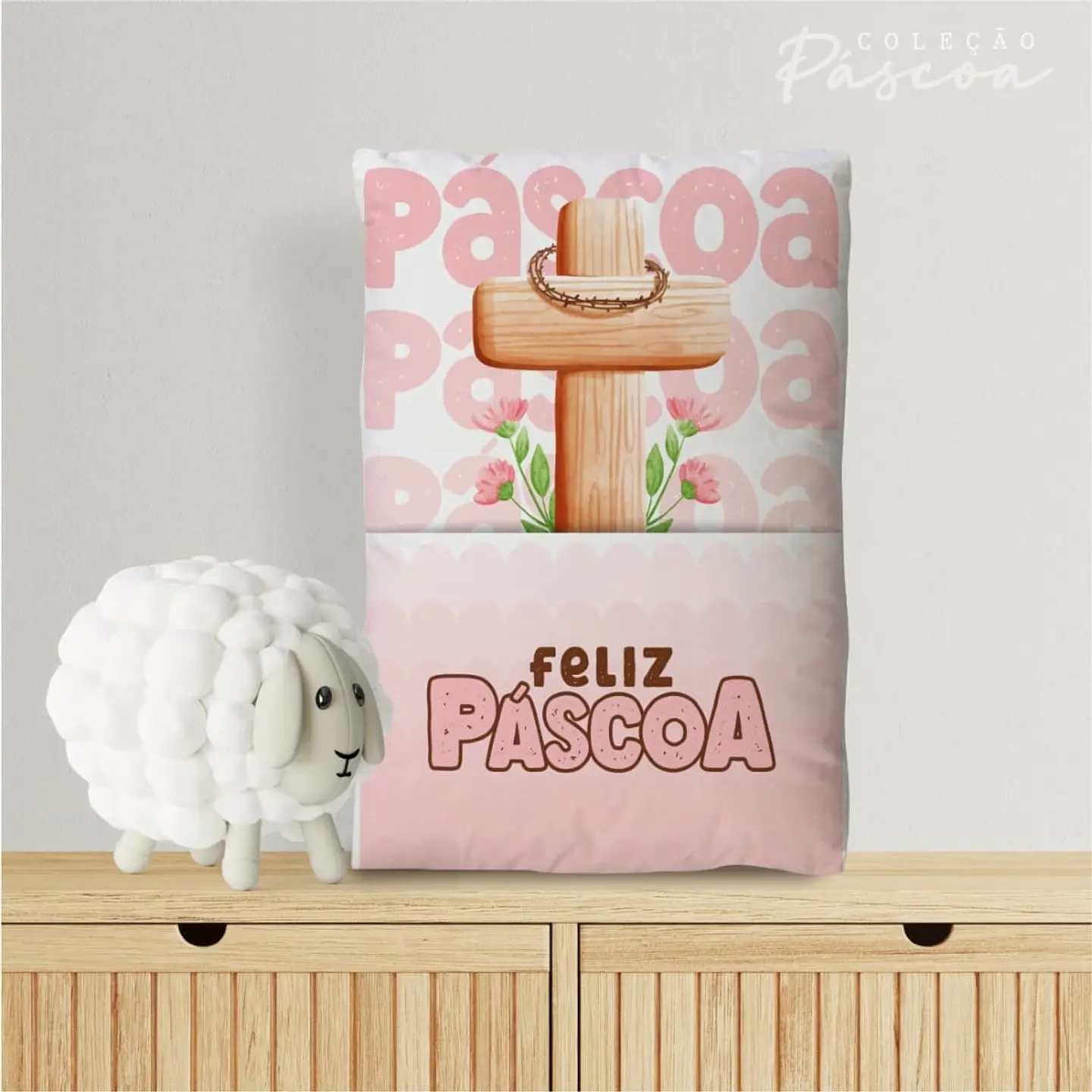Arquivo Sublimação Almofada Páscoa 5