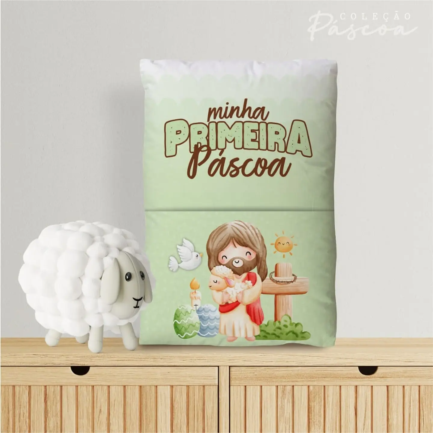 Arquivo Sublimação Almofada Páscoa 12