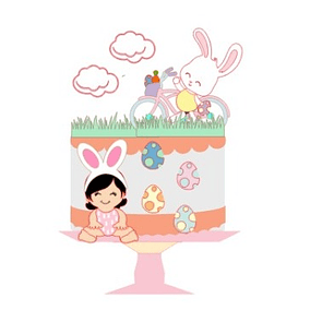 Arquivo de Corte Topo Páscoa Bicicleta