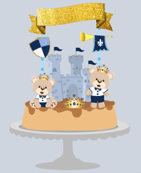 Arquivo de Corte Urso Principe Azul